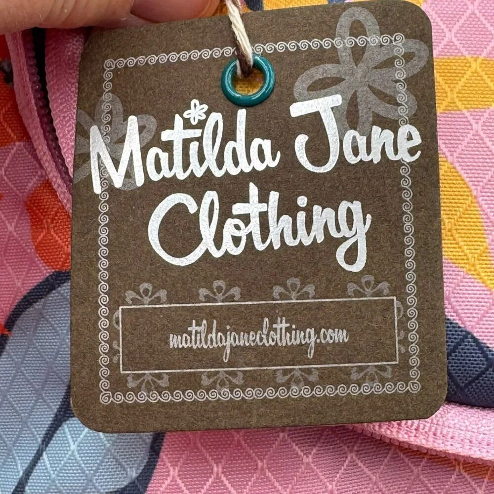 Matilda Jane Everything Packed Cooler Backpack Pink Floral NWT